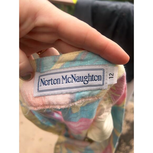 Vintage Norton McNaughton Spring Flowers Skirt Size 12 - Picture 3 of 4